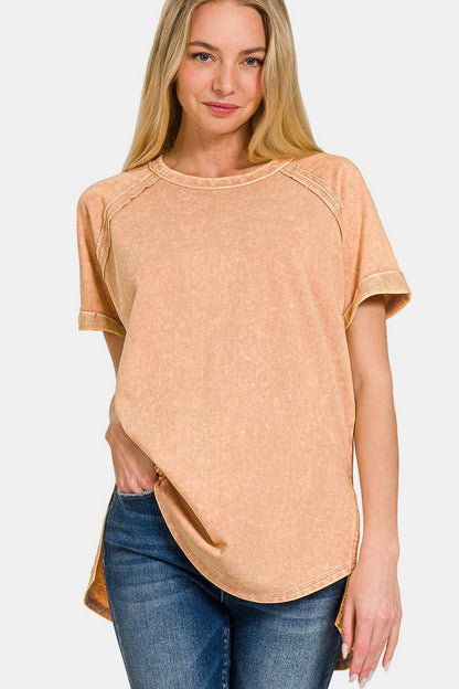 Round Neck Short Sleeve Top