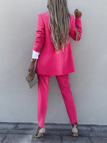 Long Sleeve Blazer and Pants Set