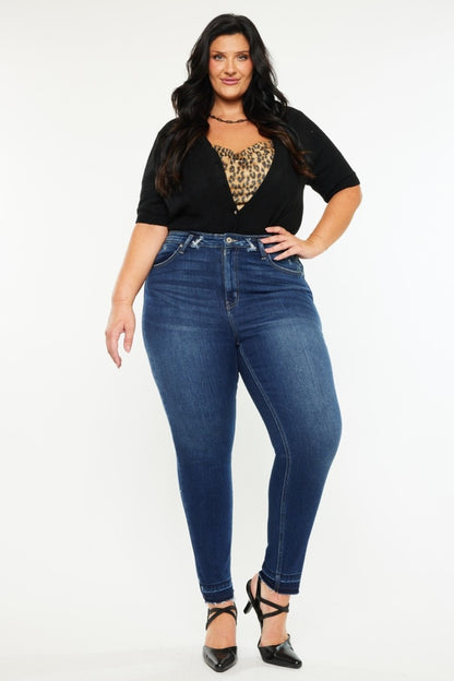 High Rise Ankle Skinny Jeans