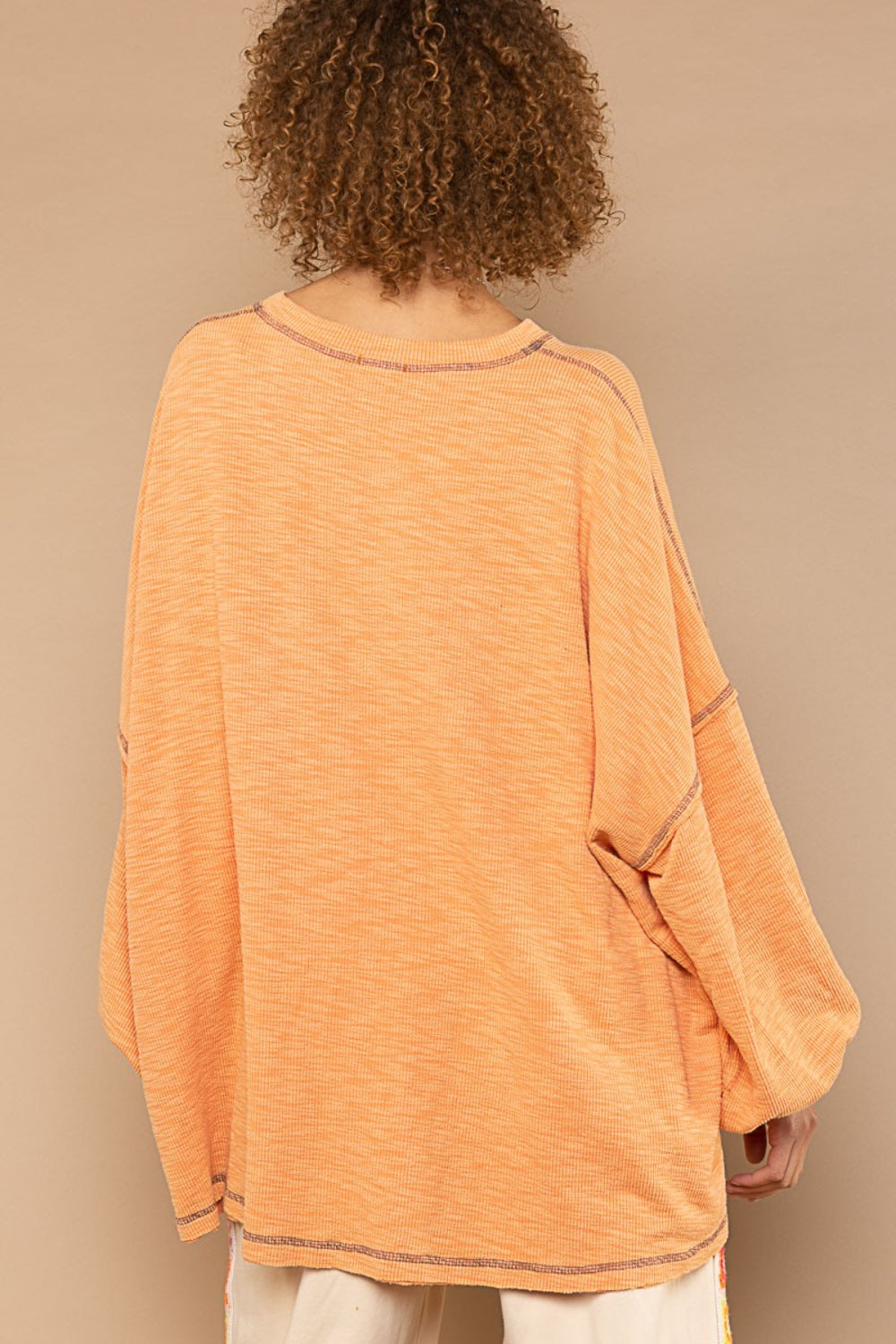 Round Neck Long Sleeve Top