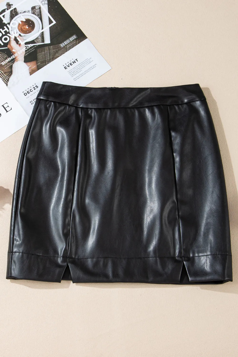 Faux Leather Mini Skirt