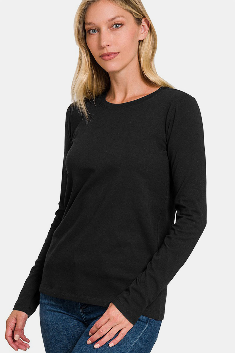 Solid Color Long Sleeve T-Shirt