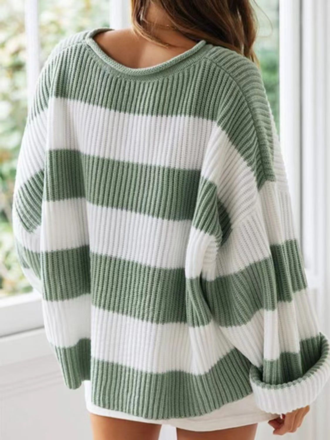 Round Neck Long Sleeve Sweater