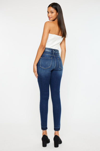 High Rise Ankle Skinny Jeans