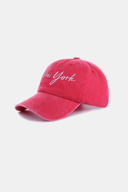 Embroidered City Baseball Cap